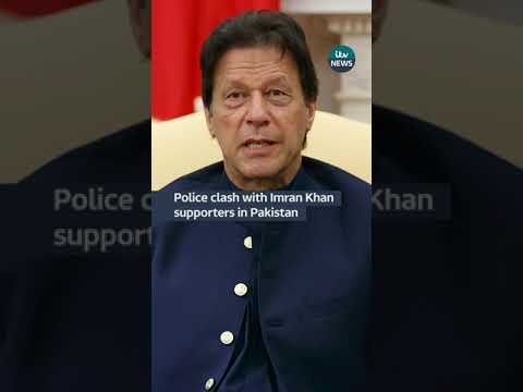 Demonstrators have clashed with police to get former Pakistani PM Imran Khan released #itvnews
