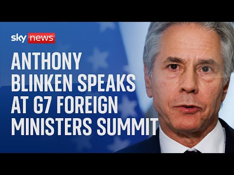 Antony Blinken to speak at the G7 Foreign ministers gathering in Italy