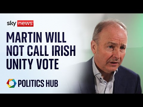 Fianna Fáil leader Micheál Martin will not call for vote on Irish unity
