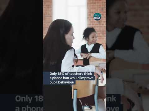 Fewer than one in five teachers believe a school-wide ban on mobile phones would work #itvnews