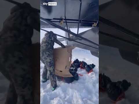 Thanksgiving turkeys dropped from plane