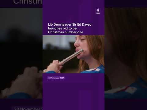 Lib Dem leader Sir Ed Davey launches bid to be Christmas number one
