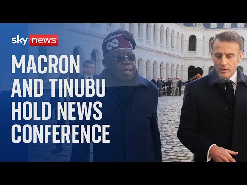 Watch live: French President Macron and Nigerian President Tinubu hold a joint news conference