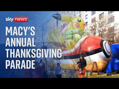 New York: Macy’s department store’s annual Thanksgiving day parade
