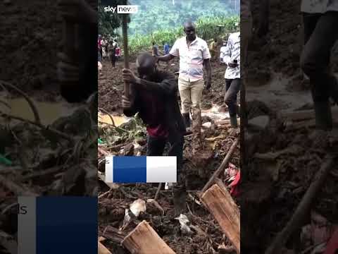 Deadly landslide buries villages