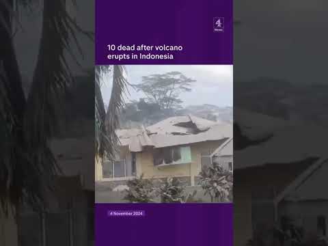 10 dead after volcanoerupts in Indonesia