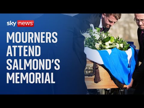 Mourners attend former first minister of Scotland Alex Salmond’s memorial service