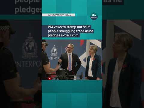 PM vows to stamp out ‘vile’ people smuggling trade as he pledges extra £75m #itvnews  #shorts