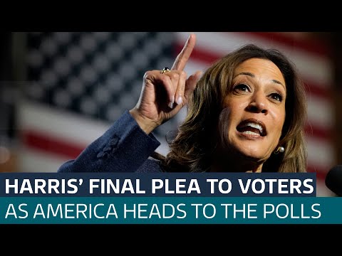 Kamala Harris spends final full day of campaigning in Pennsylvania | ITV News