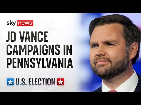 JD Vance participates in a campaign rally in Newtown, Pennsylvania │ November 4