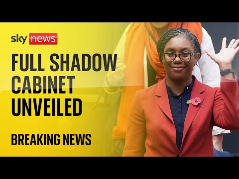 Kemi Badenoch announces her new shadow cabinet
