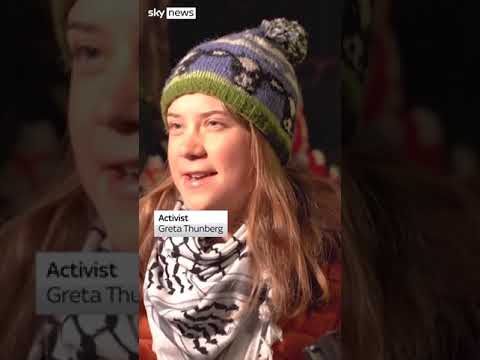 Greta Thunberg joins Georgian protests
