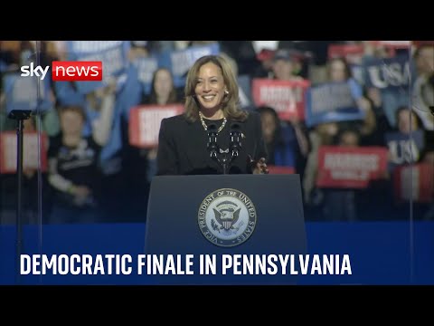 Kamala Harris wraps up presidential campaign in Pennsylvania | US election