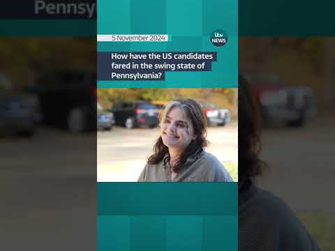 How have the US candidates fared in the swing state of Pennsylvania? #itvnews