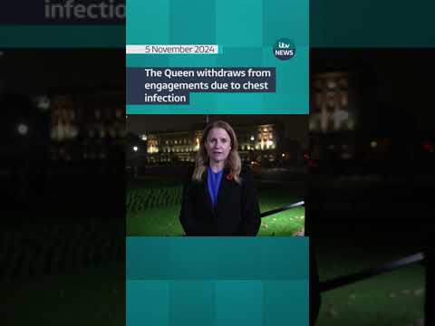 The Queen withdraws from engagements due to chest infection #itvnews #shorts