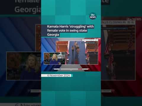 Kamala Harris ‘struggling’ with female vote in swing state Georgia #itvnews #shorts