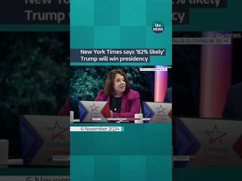New York Times says ‘82% likely’ Trump will win presidency #itvnews #shorts