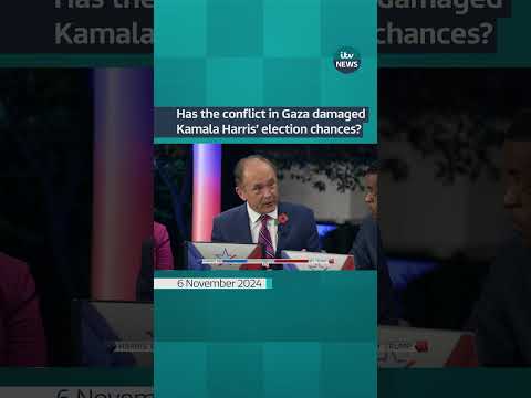 Has the conflict in Gaza damaged Kamala Harris’ election chances? #itvnews #shorts