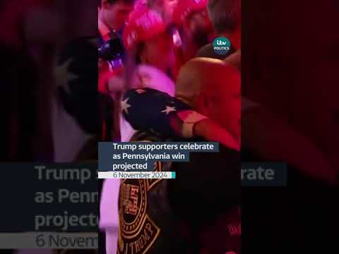 Trump supporters celebrate as Pennsylvania win projected