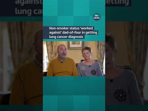 Non-smoker status ‘worked against’ dad-of-four in getting lung cancer diagnosis #itvnews #shorts
