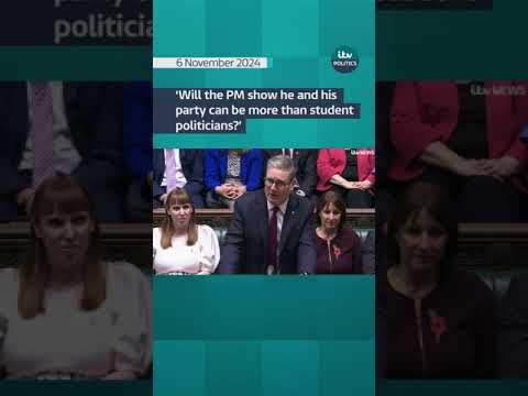 ‘Will the PM show he and his party can be more than student politicians?’ #itvnews #shorts