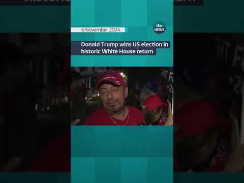 Donald Trump wins US election in historic White House return #itvnews