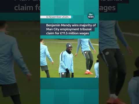 Benjamin Mendy wins majority of Man City employment tribunal claim for £11.5 million wages #itvnews
