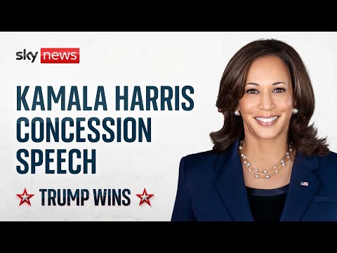 Watch live: Kamala Harris delivers speech after election defeat