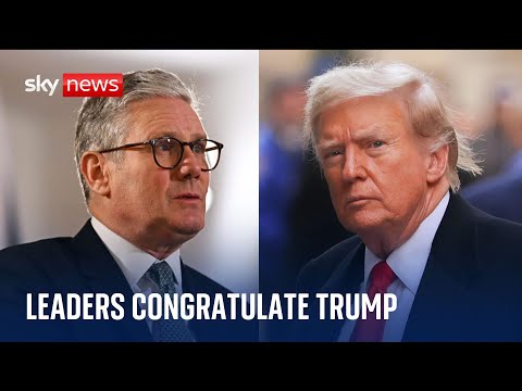 Sir Keir Starmer congratulates Donald Trump on victory – as Volodymyr Zelenskyy hails ‘strong’ US