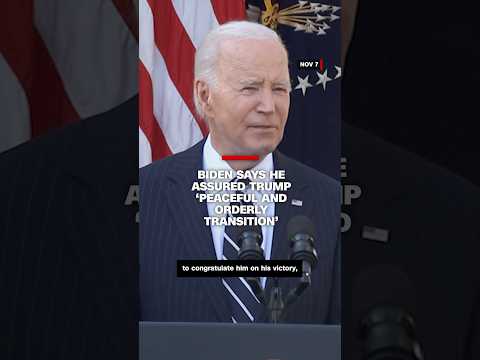 Biden says he assured Trump ‘peaceful and orderly transition’