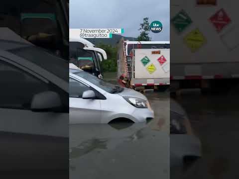 Bogota was hit with massive disruption as heavy rains led to severe flooding #itvnews #shorts