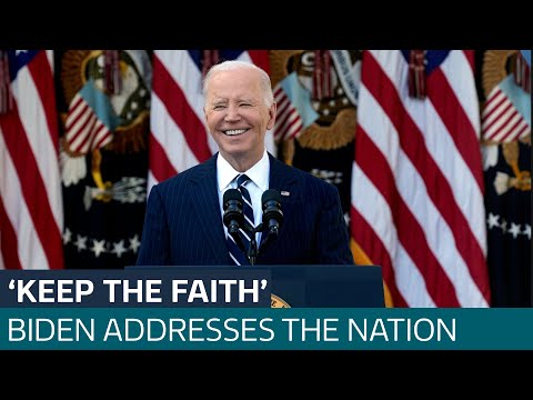 Joe Biden promises ‘peaceful and orderly transition’ in address to the nation | ITV News
