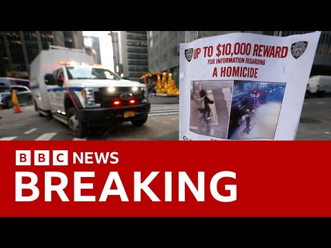 US police question ‘person of interest’ after killing of CEO in New York | BBC News