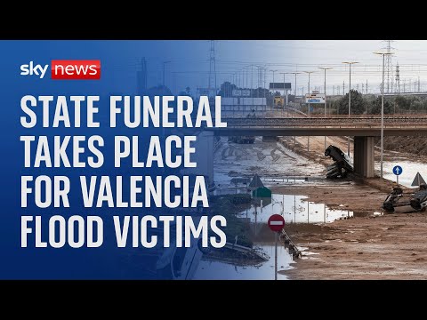 Watch live: King Felipe and Queen Letizia lead state funeral for victims of the floods in Valencia