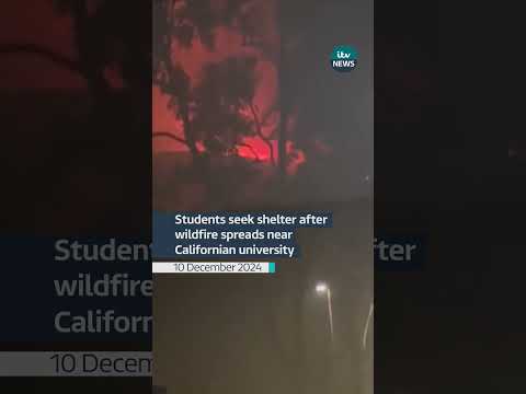Pepperdine University cancelled classes and finals after a wildfire broke out in California #itvnews