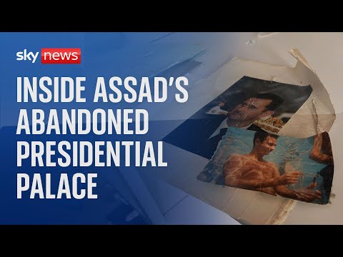 Sky News goes inside Bashar al Assad’s abandoned home