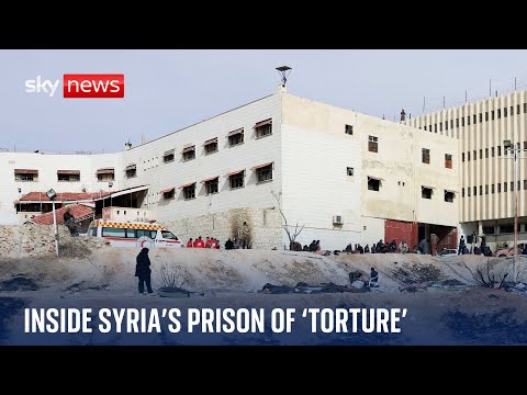 Sky’s Yalda Hakim goes into notorious Sednaya prison on outskirts of Damascus