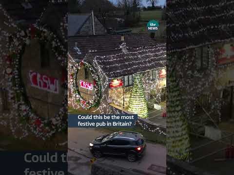 A Somerset pub is rapidly getting a name for itself as Britain’s most festive #itvnews