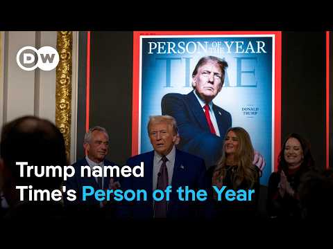Trump promises January 6 rioter pardons after winning Time prize for second time | DW News
