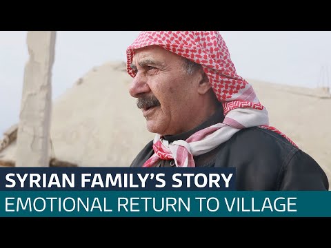 Forced to flee Assad’s bombs years ago, Syrian family makes emotional return home | ITV News