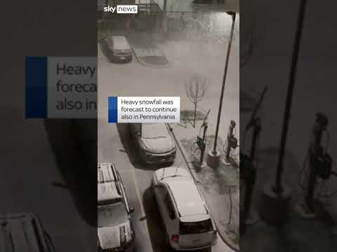 Blizzard covers two US states