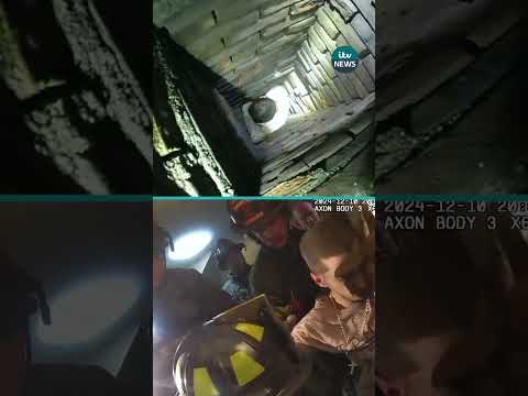 This isn’t Santa Claus: man gets stuck in chimney while fleeing police #itvnews