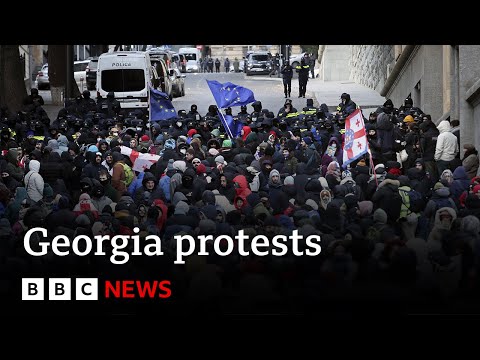 Georgia’s turmoil deepens as ex-footballer named president | BBC News