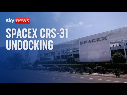 Watch live: Nasa Space X CRS-3 undocking