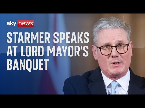 Watch live: PM makes foreign affairs speech at Lord Mayor’s Banquet