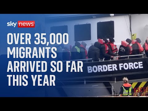 More than 35,000 people crossed the Channel this year according to latest figures