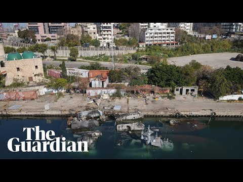 Drone footage shows destroyed vessels at northern Syrian port of Latakia