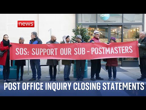 Post Office Inquiry live | First day of closing statements | Monday 16 December 2024