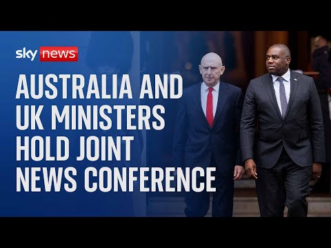 Foreign Secretary and Defence Secretary hold news conference alongside Australian counterparts