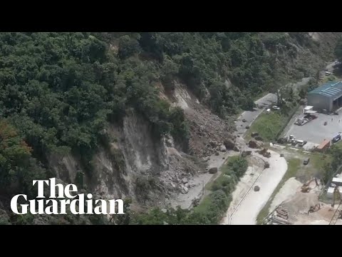 Drone footage shows landslides after quake strikes Vanuatu
